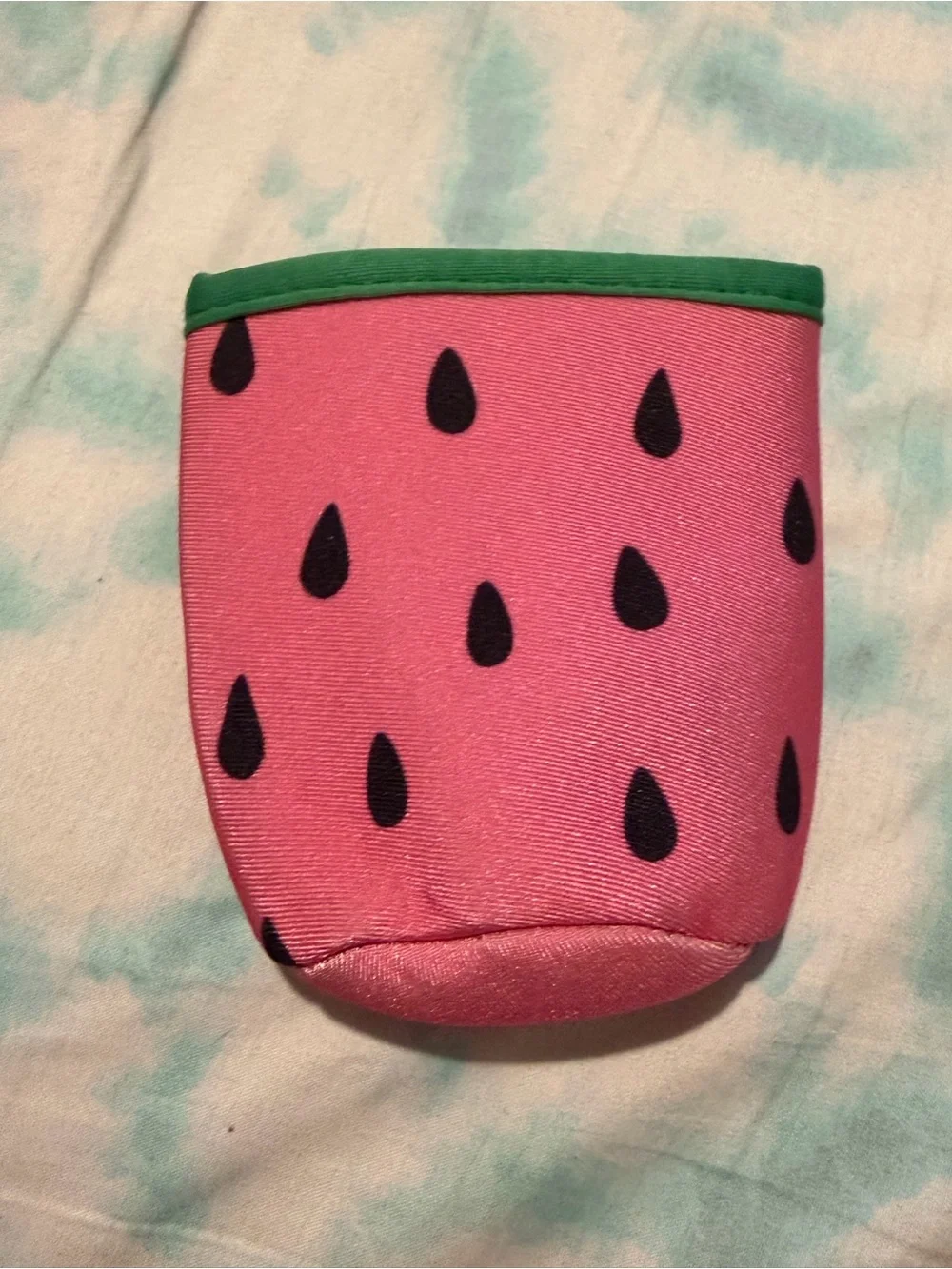 Ulta Beauty Pink and Green Watermelon Kids Waist Pack with Matching Wrist Pouch